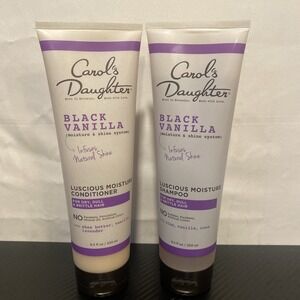 Carol's Daughter Black Vanilla Shampoo & Conditioner Moisture Shine Set 8.5oz Ea